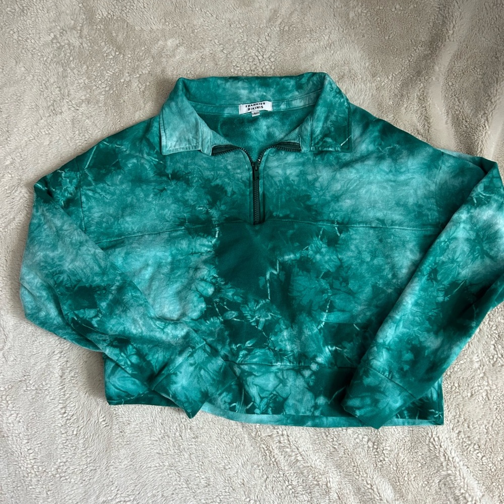 frankie’s bikinis quarter zip